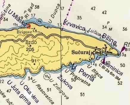 Plan d'acc�s au Camping FKK Mlaska (Croatie)